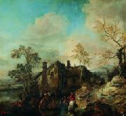 Cornelis van Dalem Landscape with Farmhouse painting